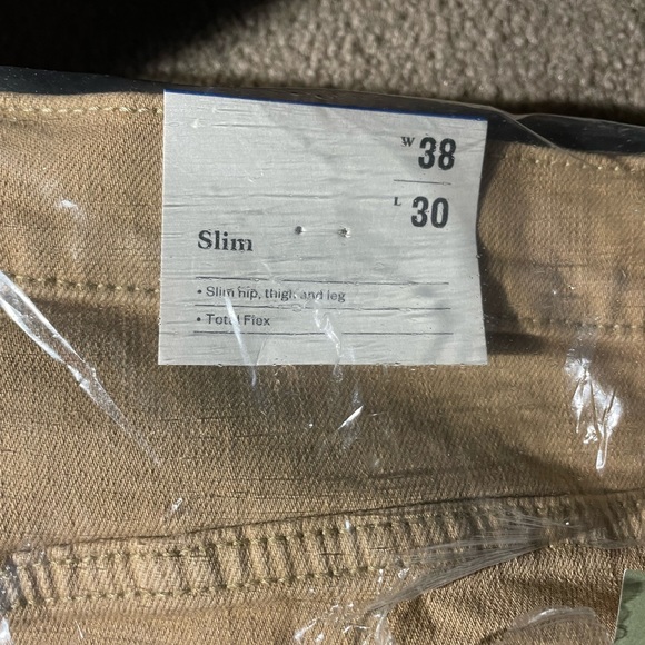 NWT Mens Goodfellow Total Flex Sim Fit Tan Denim Jeans Soft and Stretch 38 X 30 - Picture 2 of 8